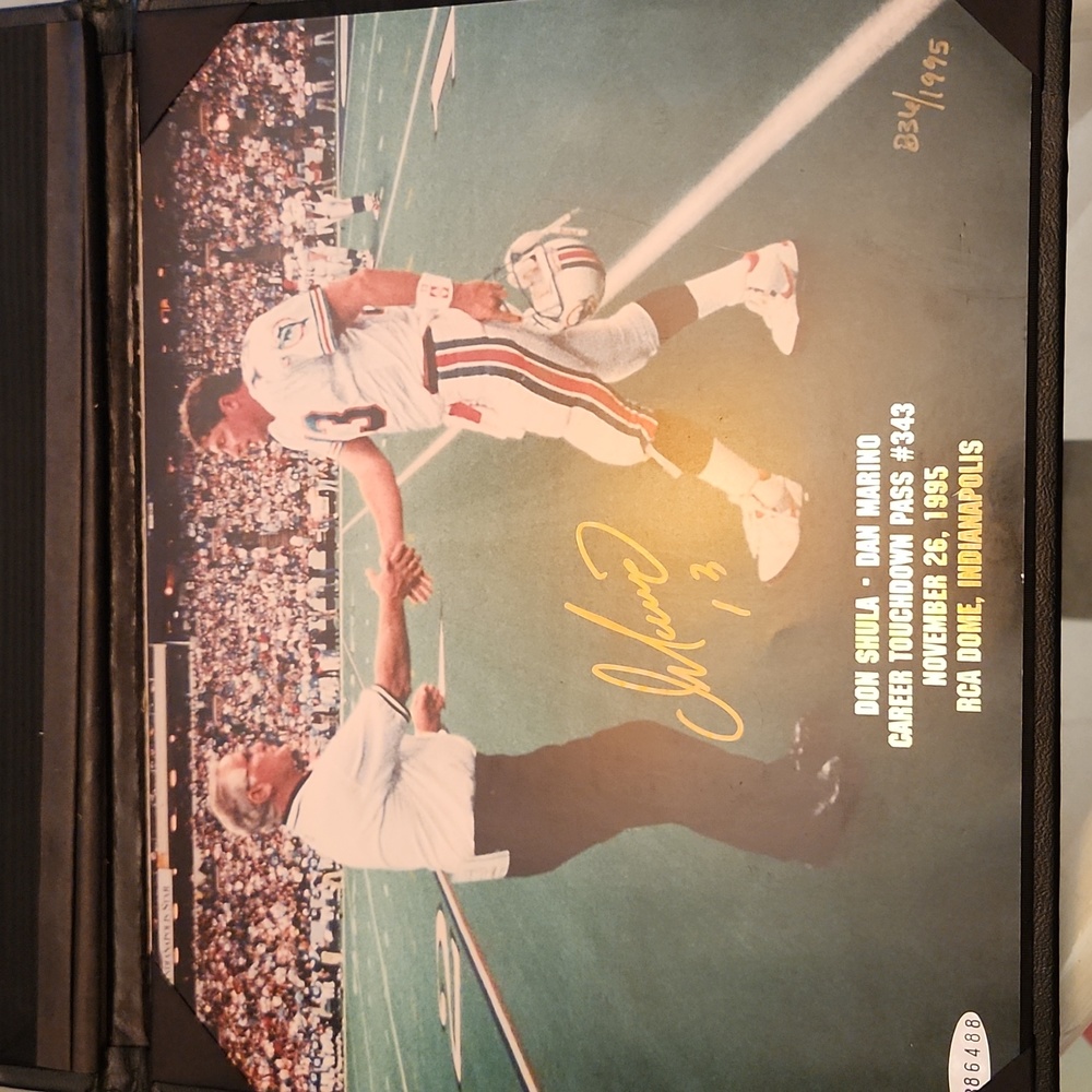 Vintage 90s NFL Sports Miami Dolphins Dan Marino Super Bowl Football